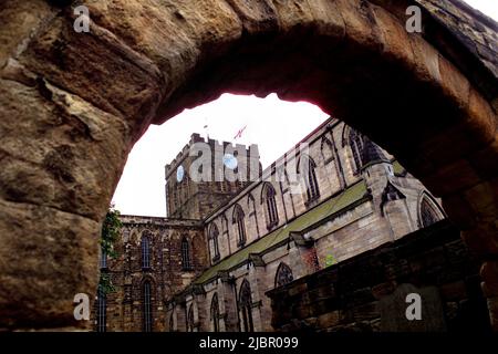 Hexham Abbey, Northumberland Foto Stock