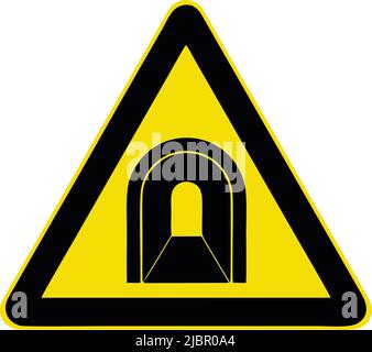 Tunnel Ahead, Gallery of All Warning Signs, Road Signs in China Illustrazione Vettoriale