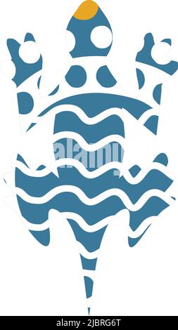 Logo lizard con modello vettoriale in stile aborigeno Illustrazione Vettoriale
