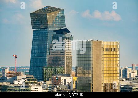 Francia, Parigi, quartiere Massena, le Torri Duo dell'architetto Jean Nouvel Foto Stock