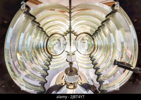 Francia, Herault, Leucate, capo Leucate, il faro di capo Leucate Foto Stock