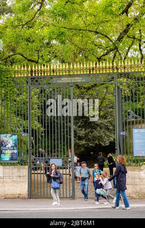 Francia, Parigi, Rue Cuvier ingresso al Jardin des Plantes Foto Stock