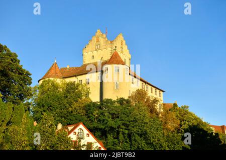 Germania, Baden Wurttemberg, Lago di Costanza (Bodensee), Meersburg, Altes Schloss (castello antico), Burg Meersburg Foto Stock