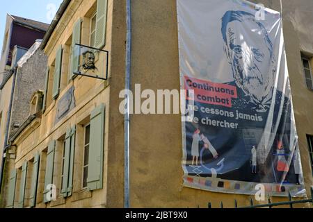 Francia, Giura, Dole, casa natale di Louis Pasteur, museo Foto Stock