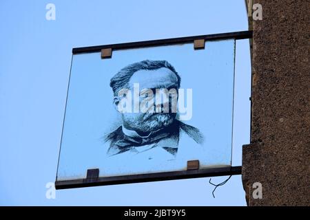 Francia, Giura, Dole, casa natale di Louis Pasteur, museo Foto Stock