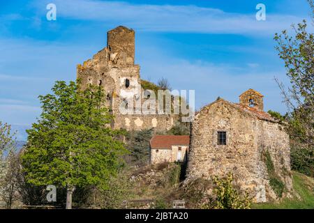 Francia, Haute Loire, Alagnon valle Foto Stock