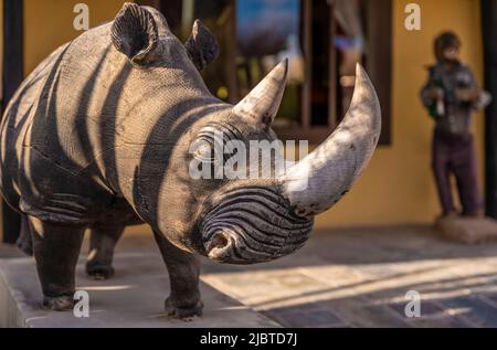 Namibia, regione di Kunene, Damaraland, Kamanjab, Oppi-Koppi campeggio Foto Stock