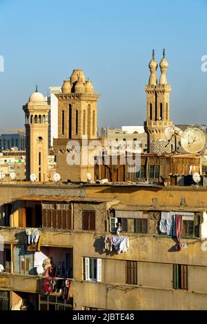 Egitto, Cairo, Cairo islamico, città vecchia dichiarata Patrimonio dell'Umanità dall'UNESCO Foto Stock