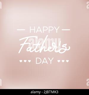 Buon giorno del Padre. Sfondo marrone sfocato. Illustrazione vettoriale, design piatto Illustrazione Vettoriale