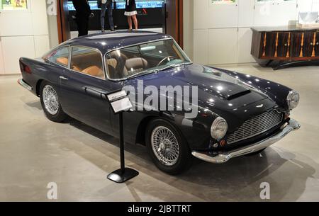 1961 Aston-Martin DB4 Serie IV Coupé in mostra a New York di Sotheby il 8 giugno 2022. (Foto di Stephen Smith/SIPA USA) Foto Stock