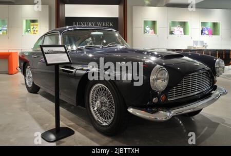 1961 Aston-Martin DB4 Serie IV Coupé in mostra a New York di Sotheby il 8 giugno 2022. (Foto di Stephen Smith/SIPA USA) Foto Stock