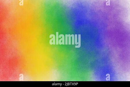Sfondo arcobaleno su carta da disegno, colori gay, LGBTQ, strisce multicolore, sfondo motivo. Foto Stock