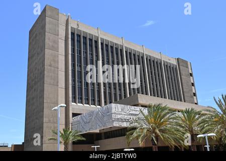 SANTA ANA, CALIFORNIA - 2 GIUGNO 2022: Il Palazzo del Municipio di Santa Ana. Foto Stock