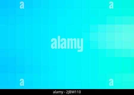 Gradiente chiaro cielo blu sfondo. Texture geometrica da quadrati blu chiaro. Un supporto di quadrati mosaico per marcare a caldo, calendario, scheda, banner, copertina Illustrazione Vettoriale