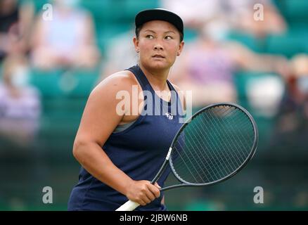 Foto di archivio datata 09-06-2021 del Tara Moore della Gran Bretagna, che è stato temporaneamente sospeso dopo il mancato test sulle droghe durante un torneo WTA in Colombia in aprile. Data di emissione: Mercoledì 8 giugno 2022. Foto Stock