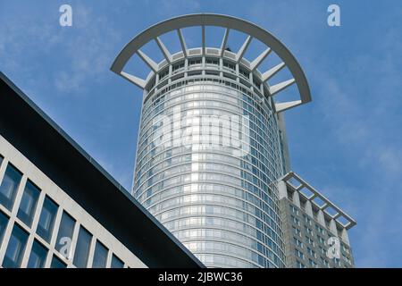 Westend Tower, DZ Bank, Mainzer Landstraße, Westendstraße, Francoforte sul meno, Hessen, Germania Foto Stock