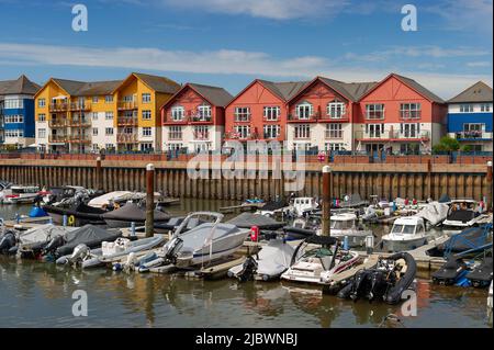 Exmouth Harbour, Devon, Inghilterra Foto Stock