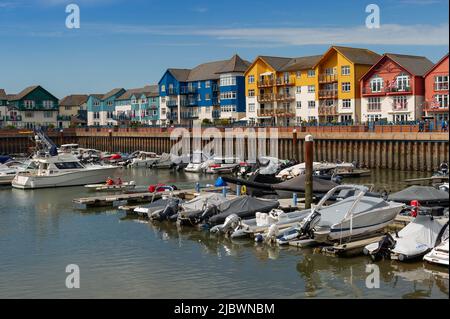 Exmouth Harbour, Devon, Inghilterra Foto Stock