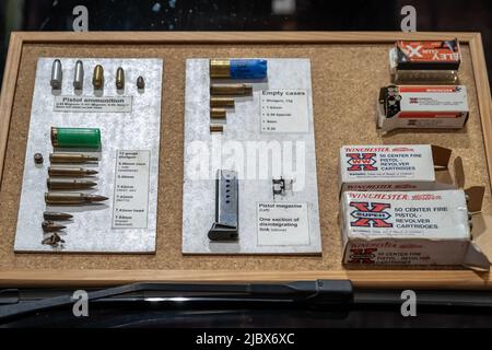 Londra, Regno Unito. 8th giugno 2022. Counter Terror e Forensics Europe Expo all'Excel Center. I professionisti della sicurezza dell'industria, del governo e delle forze di polizia esibiscono e dimostrano le tecnologie più recenti per migliorare la sicurezza e gli aiuti nella lotta contro il terrorismo internazionale. Credit: Guy Corbishley/Alamy Live News Foto Stock