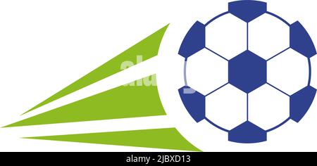 modello vettoriale con logo football Illustrazione Vettoriale