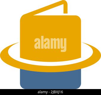 Modello vettoriale ispirazione logo icona libro Illustrazione Vettoriale