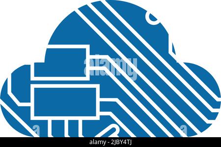 Modello vettoriale di ispirazione per il design del logo cloud Illustrazione Vettoriale