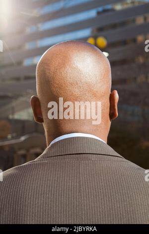 In prossimità della parte posteriore del africano imprenditore americano Foto Stock