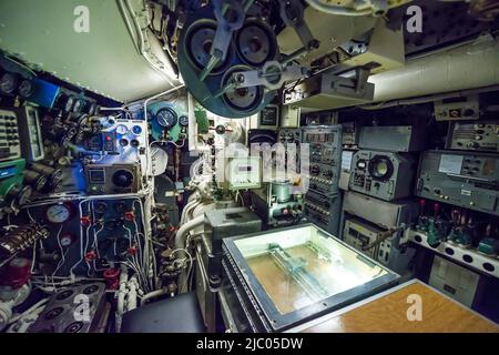 All'interno di un sommergibile a Milano, Italia. Foto Stock