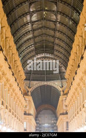 Galleria Vittorio Emanuele ll a Milano. Foto Stock