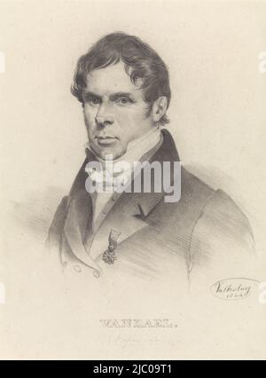 Ritratto di Jan Frans van Dael, disegnatore: Hendrik Valkenburg, 1844, carta, h 286 mm x l 222 mm Foto Stock