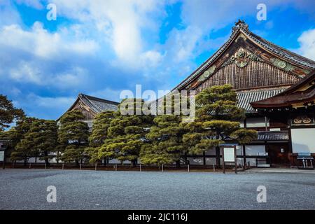 Bellissimo Castello Nijo a Kyoto, Giappone Foto Stock