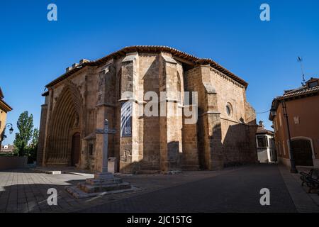 Chiesa di San Giovanni Battista del 14th secolo ad Aranda de Duero, Castiglia e León, Spagna Foto Stock