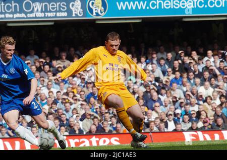 Chelsea / Everton 2004 Wayne Rooney Foto Stock