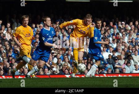 Chelsea / Everton 2004 Wayne Rooney Foto Stock