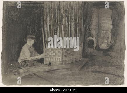 Cestinatrice, disegnatrice: CAREL Adolph Lion cachet, 1874 - 1945, carta, h 253 mm x l 368 mm Foto Stock