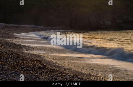 cullykhan bay aberdeenshire scozia. Foto Stock