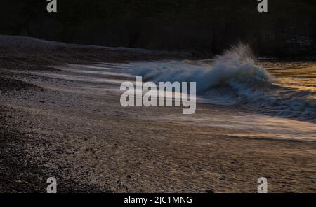 cullykhan bay aberdeenshire scozia. Foto Stock