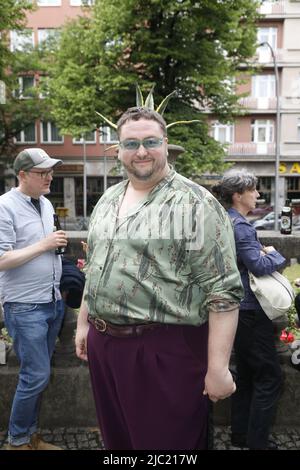 Daniel Zillmann bei der Premiere von A e i o U - DAS SCHNELLE ALFABET DER LIEBE Delphi Filpalast. Berlino, 08.06.2022 Foto Stock