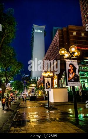 Ngee Ann City è un centro commerciale e commerciale situato in Orchard Road, Singapore. Foto Stock