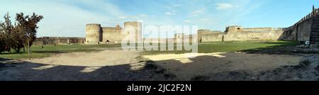 Antica fortezza di Akkerman, cittadella principale e tenere sulla riva del estuario Dniester, Bilhorod-Dnistrovskyi, Odessa Regione, Ucraina Foto Stock