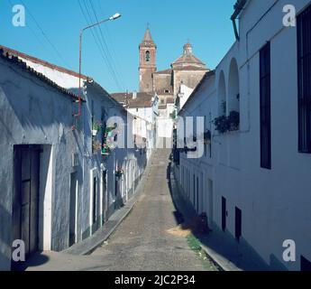 CALLE - FOTO AÑOS 60. Ubicazione: ESTERNO. JABUGO. Huelva. SPAGNA. Foto Stock