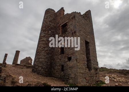 La miniera di stagno di Wheal Coates, St. Agnes, Cornovaglia Foto Stock