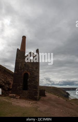 La miniera di stagno di Wheal Coates, St. Agnes, Cornovaglia Foto Stock