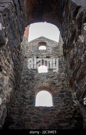 La miniera di stagno di Wheal Coates, St. Agnes, Cornovaglia Foto Stock