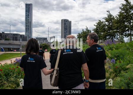 Cancro alla prostata UK - Marzo per gli uomini - 16th Giugno 2018 Foto Stock