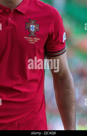 Giugno 09, 2022. Lisbona, Portogallo. Maglia Portogallo per il torneo finale della Lega delle Nazioni UEFA tra Portogallo e Czechia credito: Alexandre de Sousa/Alamy Live News Foto Stock