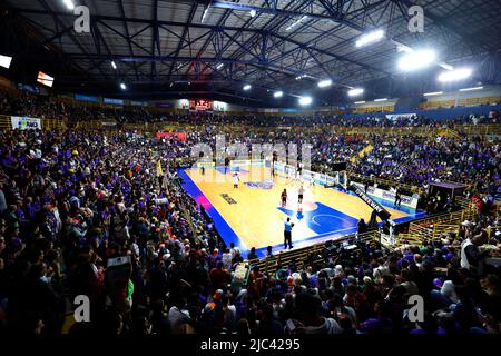 Franca, Brasile. 09th giugno 2022. SP - Franca - 06/09/2022 - NBB 2022, FRANCA X FLAMENGO - Franca tifosi durante una partita contro Flamengo per la finale NBB 2022 a Pedrocao Foto: Thiago Calil/AGIF/Sipa USA Credit: Sipa USA/Alamy Live News Foto Stock