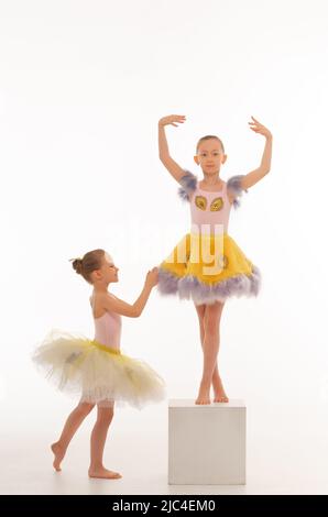 Ballerina ragazze in tutus Foto Stock