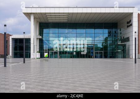 Ingresso sud della Fiera di Colonia. Colonia, Renania settentrionale-Vestfalia, Germania, 21.5.22 Foto Stock