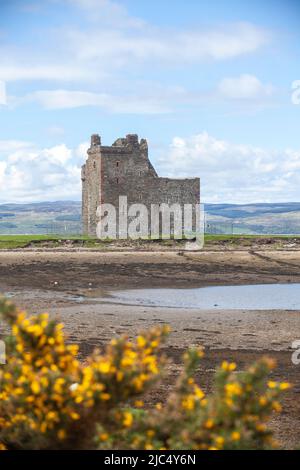 Lochranza Castle, Isle of Arran, Scozia Foto Stock